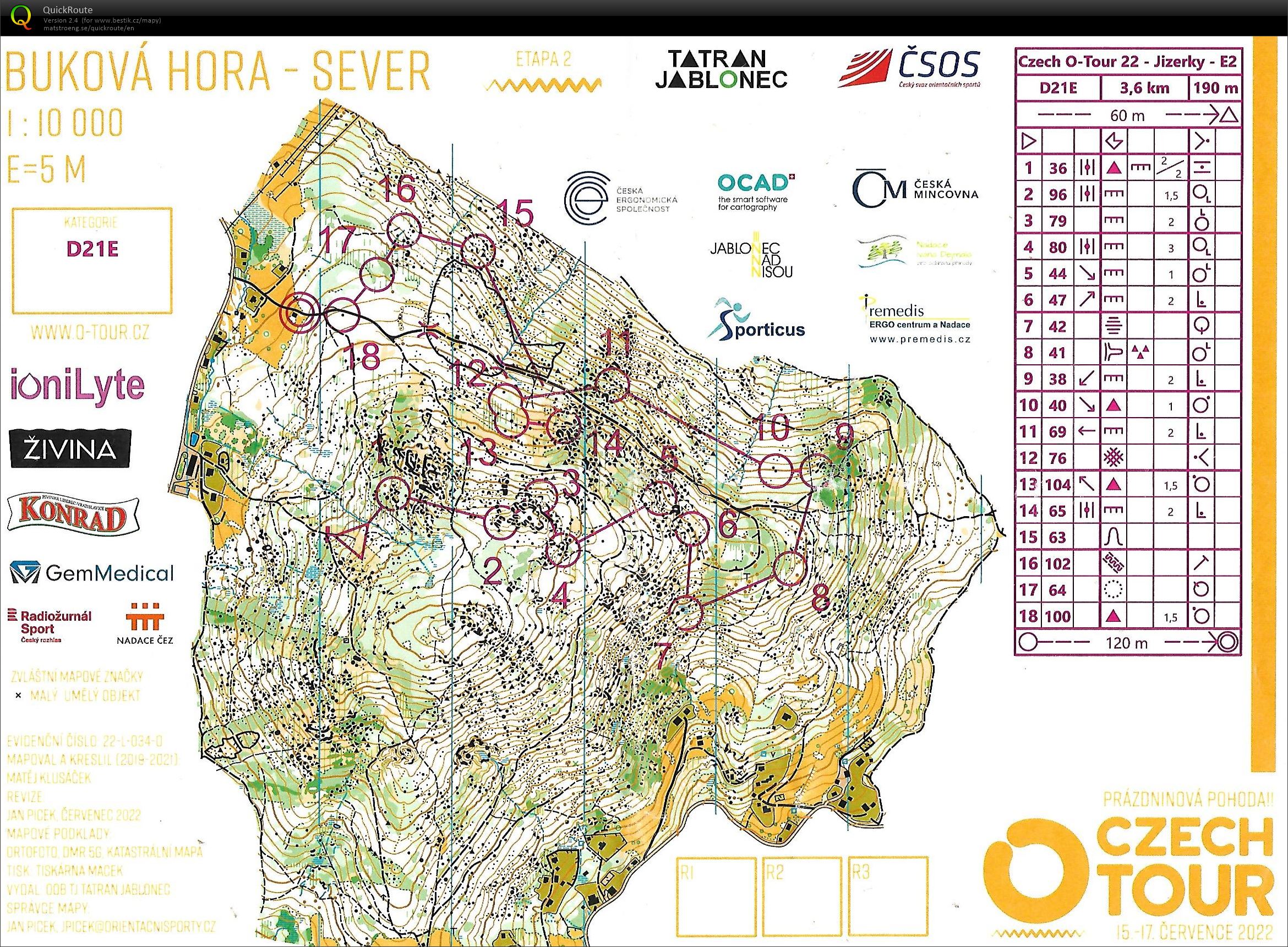 Czech O-Tour 2022 - Jizerky E2 (16/07/2022)