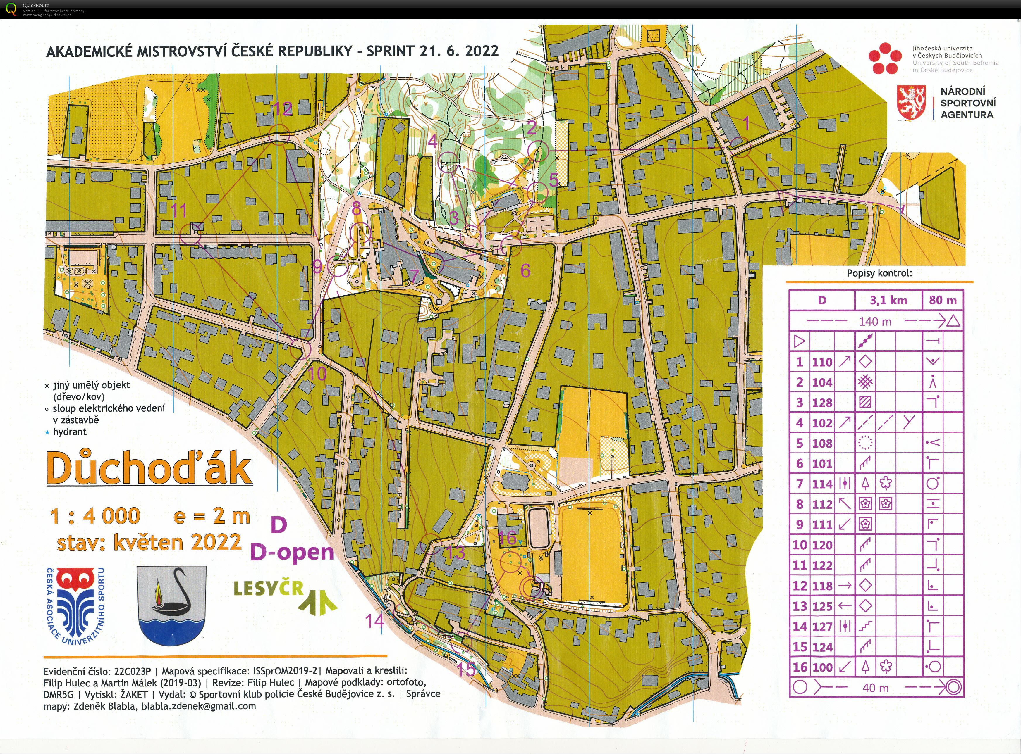 AMČR sprint Dobrá Voda u ČB (21.06.2022)