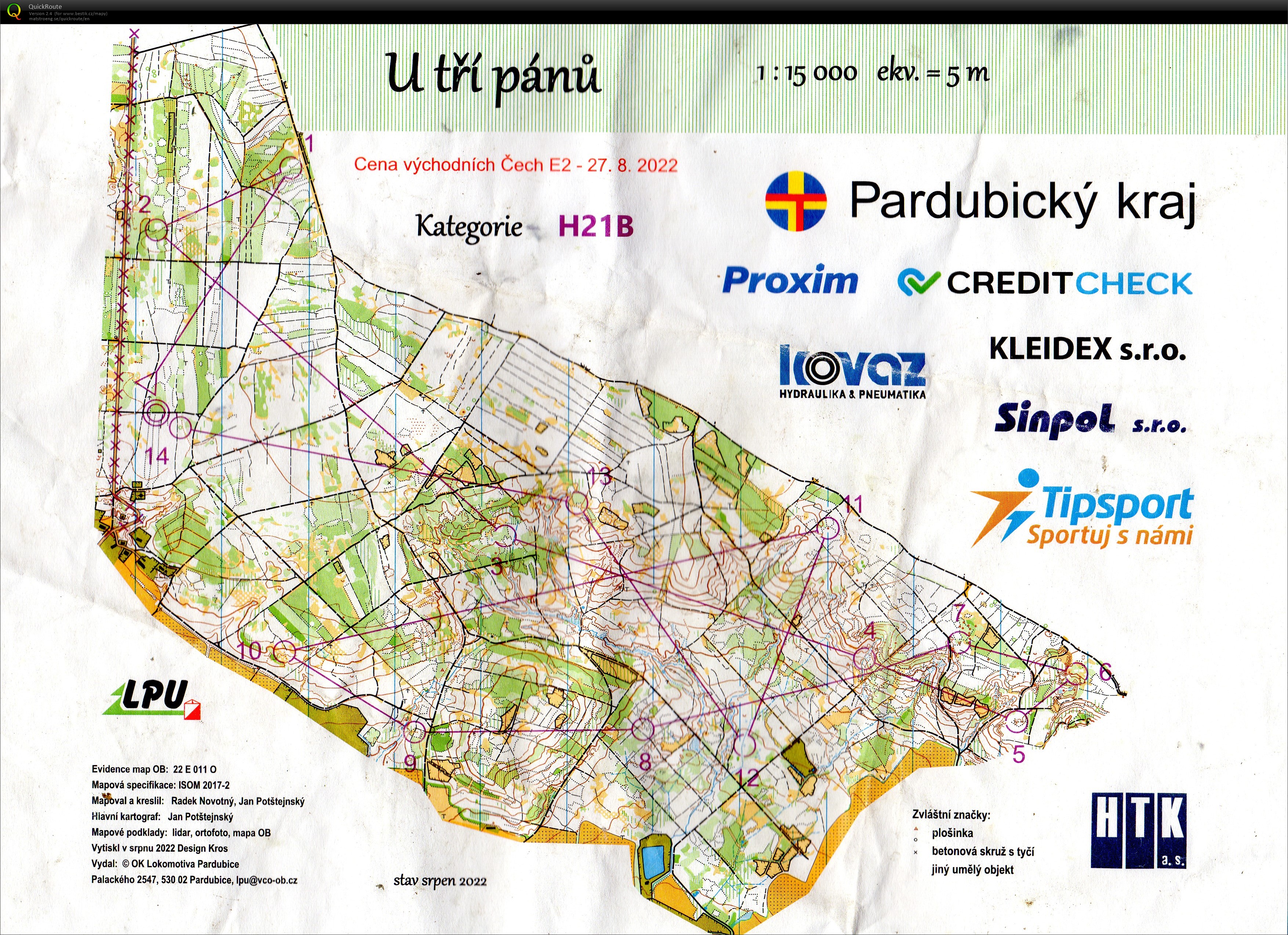 Cena východních Čech E2 Vysoká u Holic H21B (27/08/2022)