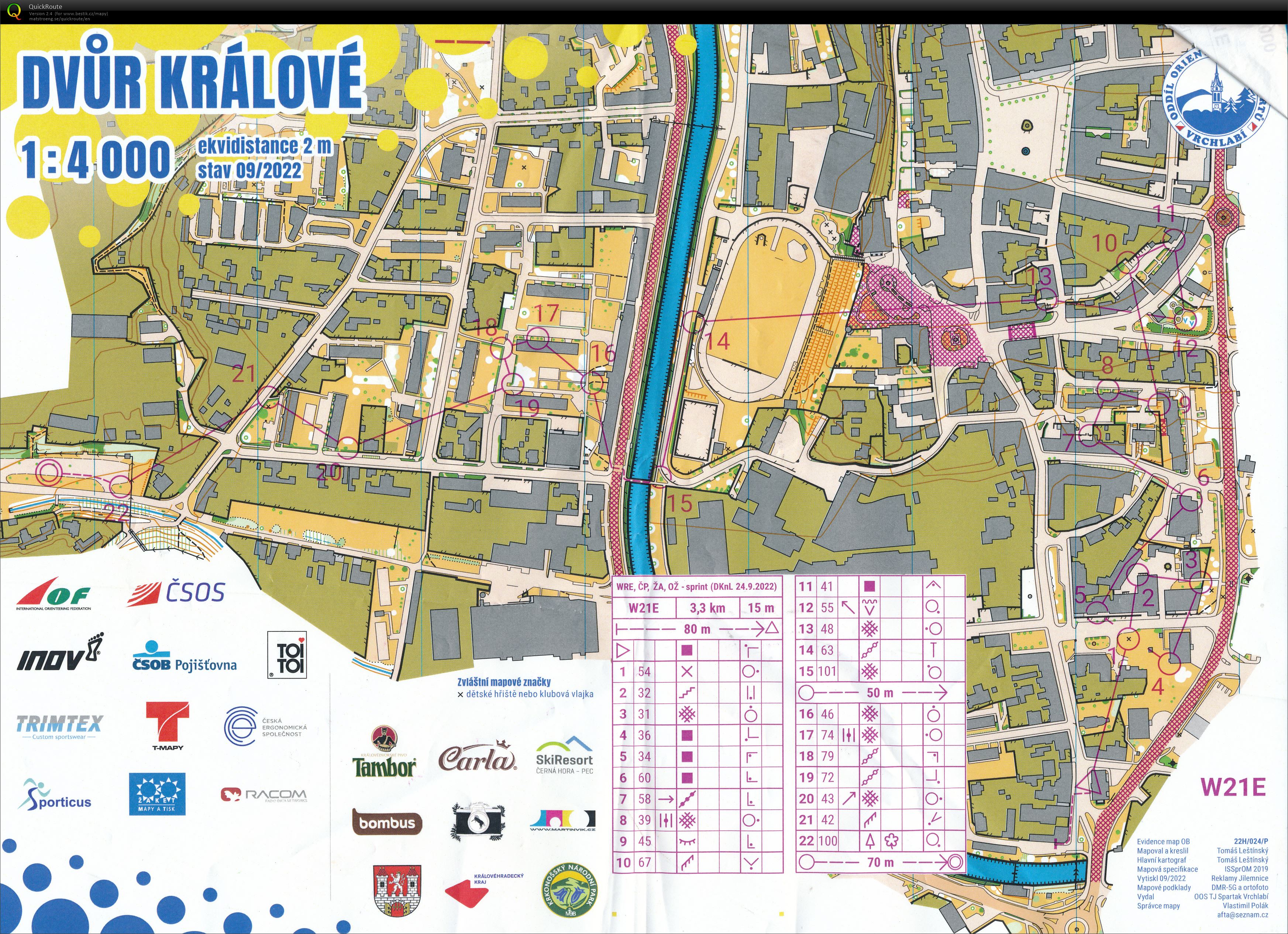 ČP Dvůr Králové sprint (24-09-2022)