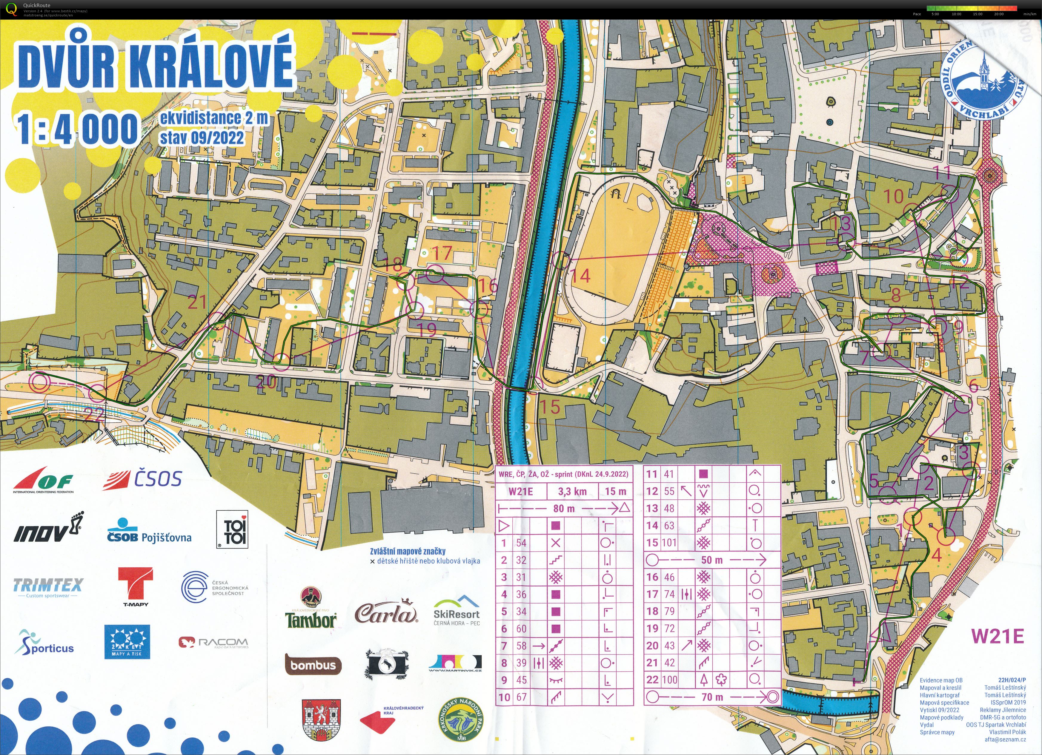 ČP Dvůr Králové sprint (24-09-2022)