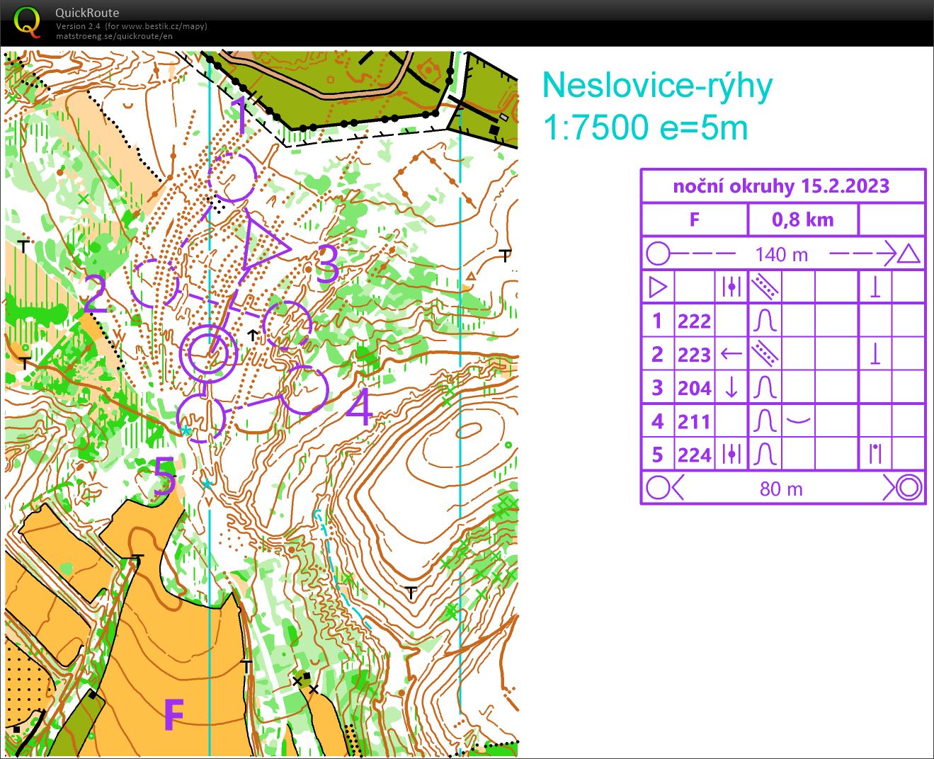 TBM Neslovice noční okruhy F (15.02.2023)