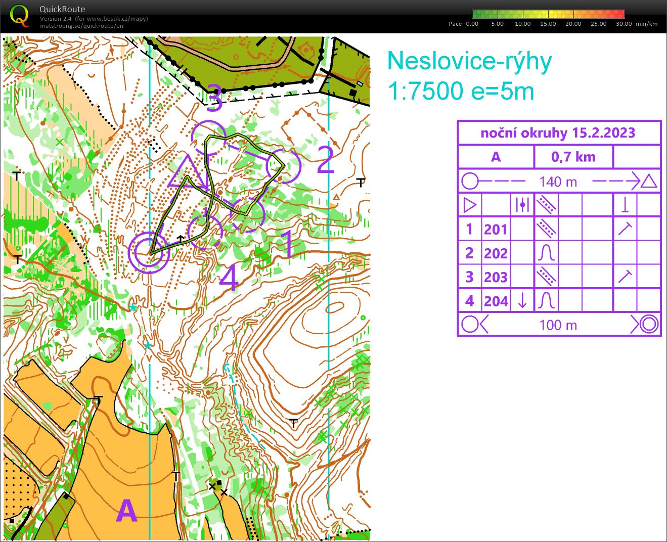 TBM Neslovice noční okruhy A (15-02-2023)