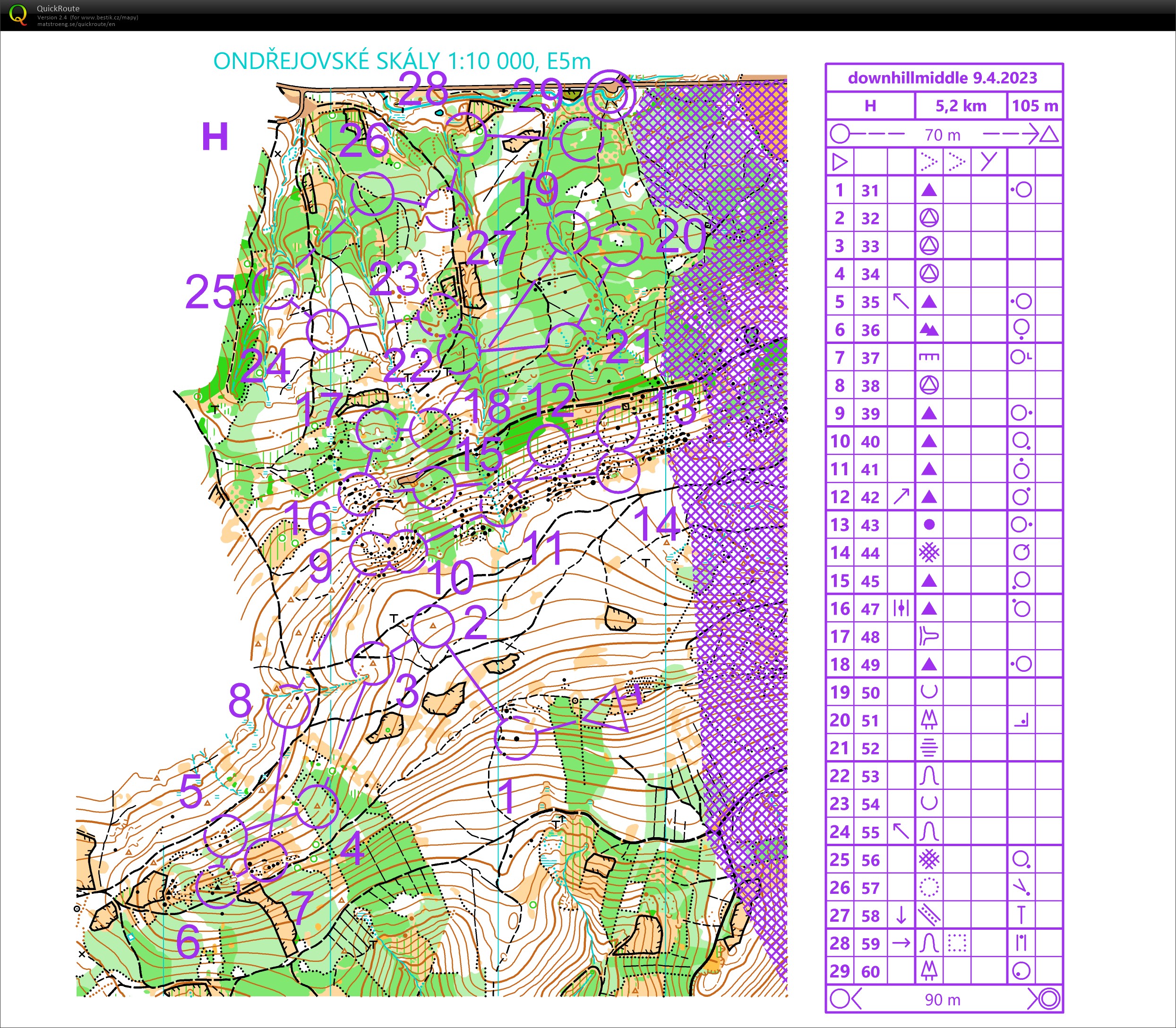 Velikonoce Rusava downhill middle H (09/04/2023)