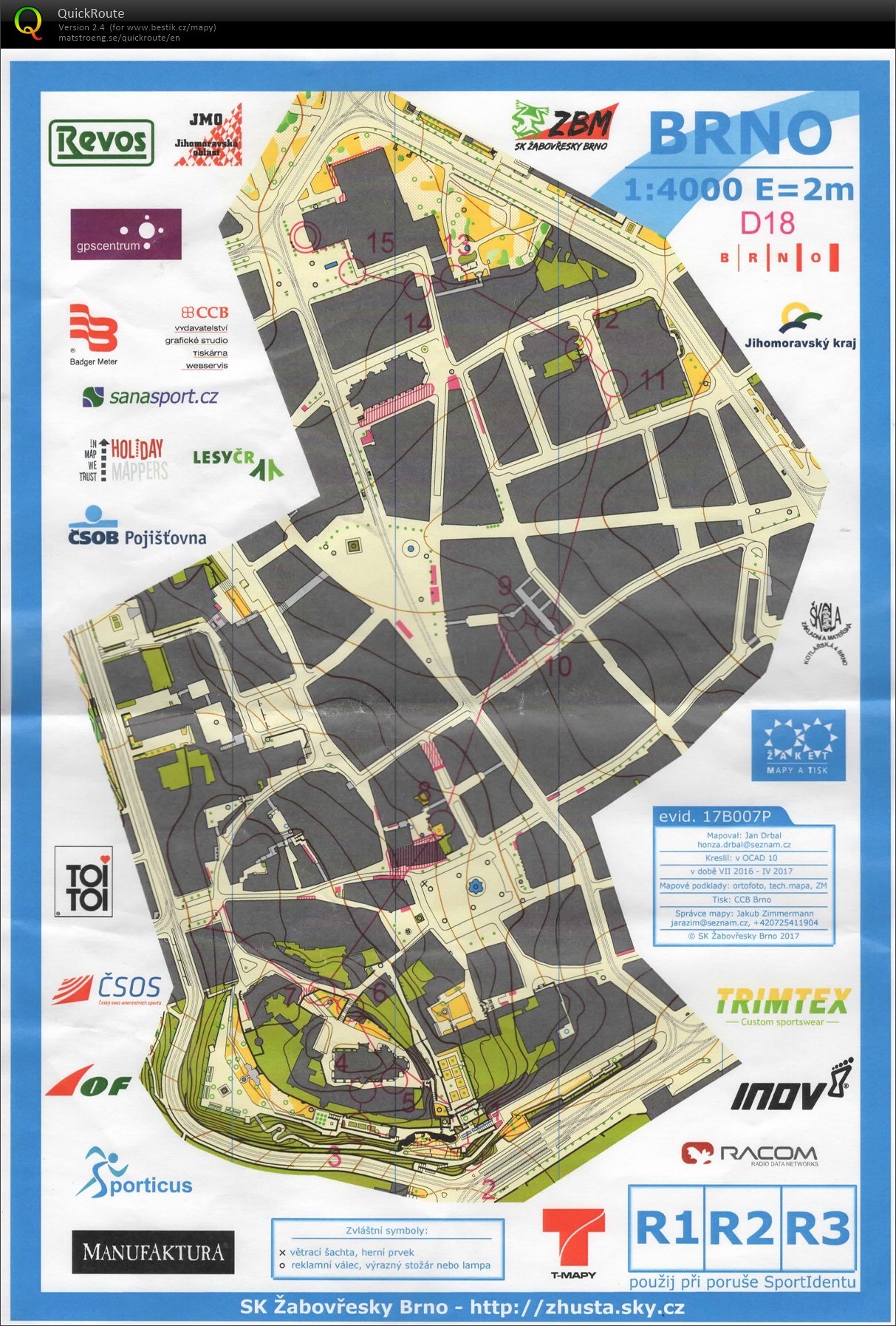 MČR ve sprintu Brno (07/05/2017)