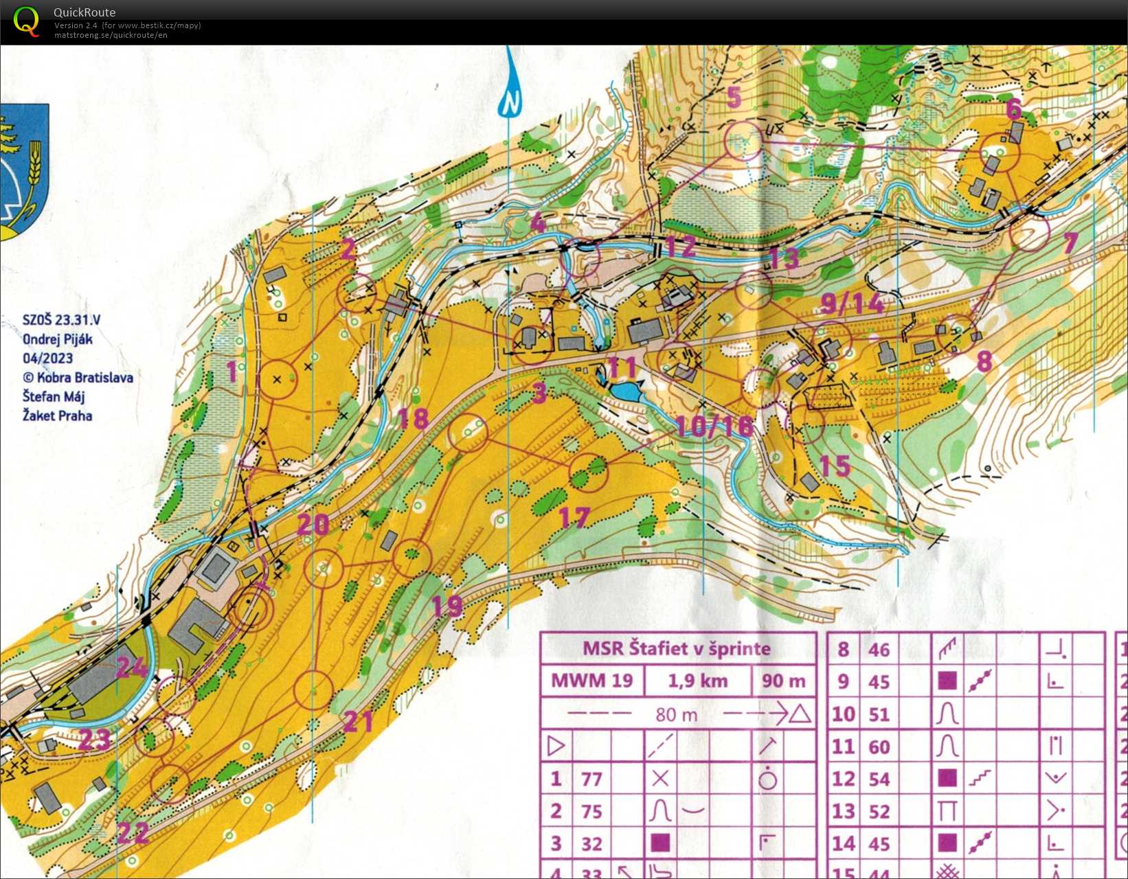 MSR šprintové štafety - Vychylovka (2023-05-13)