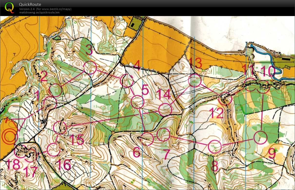 Bohemia orienteering E1 middle (26-07-2023)