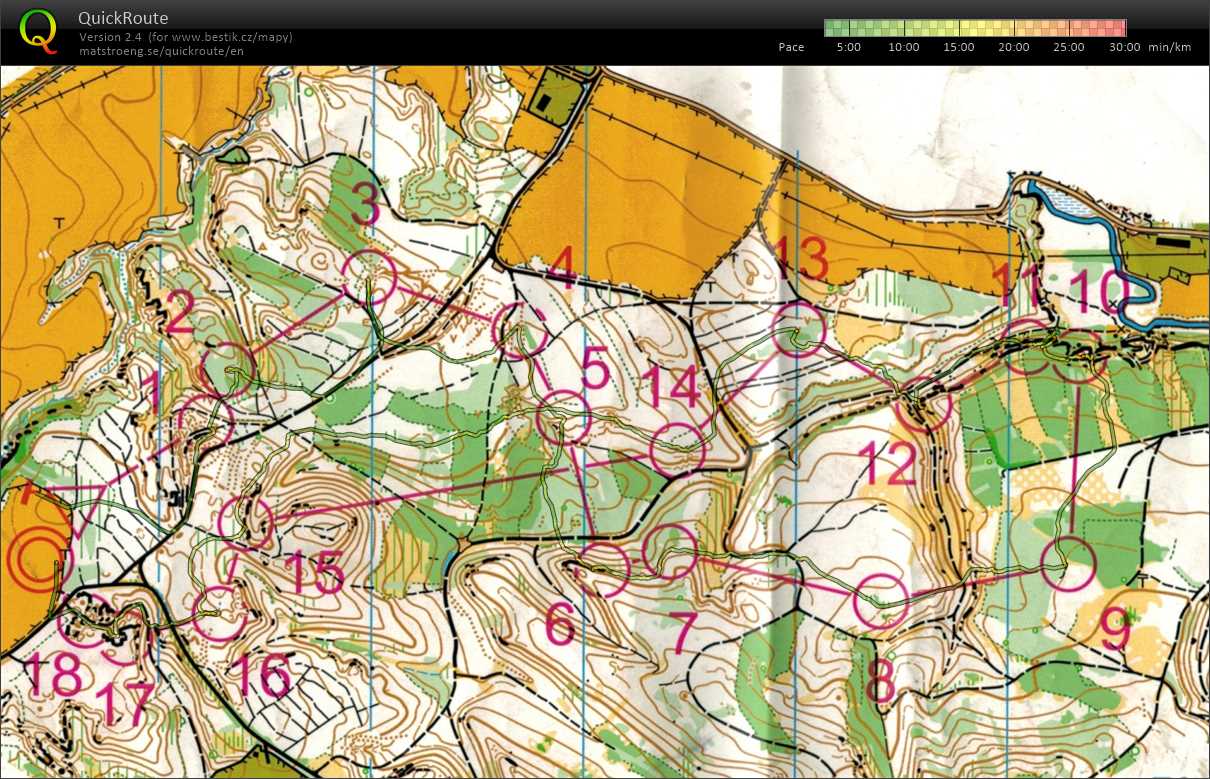 Bohemia orienteering E1 middle (26-07-2023)