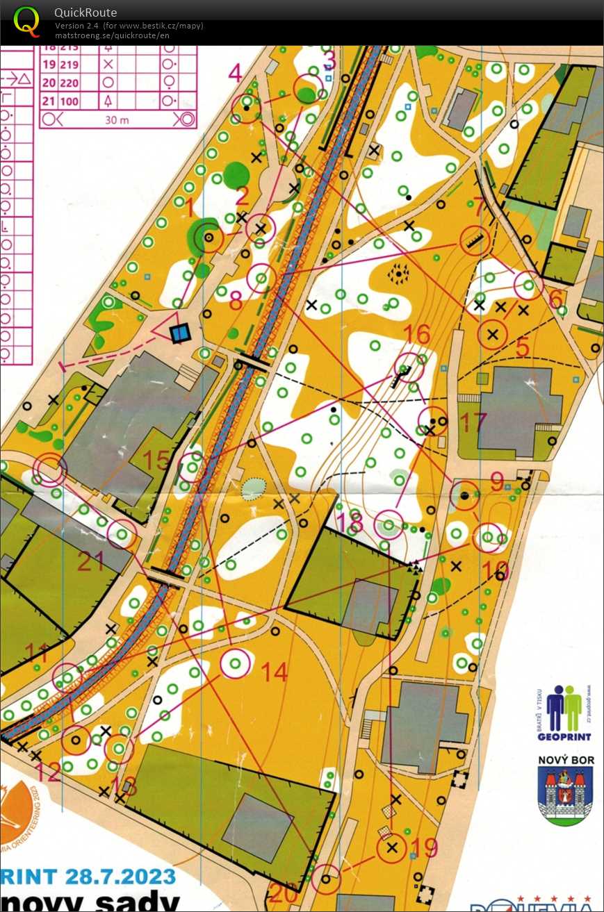Bohemia orienteering - microsprint (28.07.2023)
