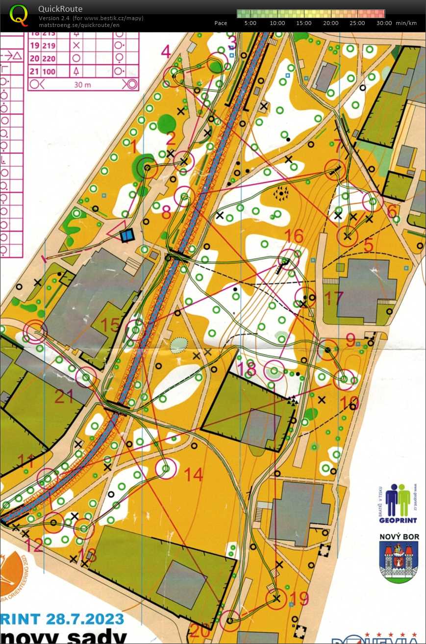 Bohemia orienteering - microsprint (28.07.2023)
