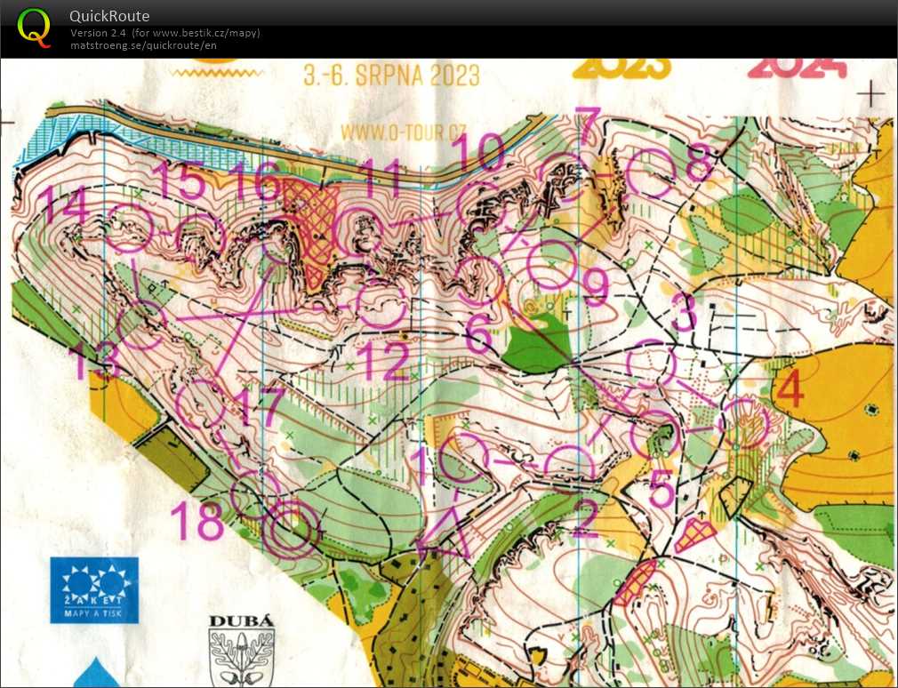 Czech O-tour E2 middle (04.08.2023)