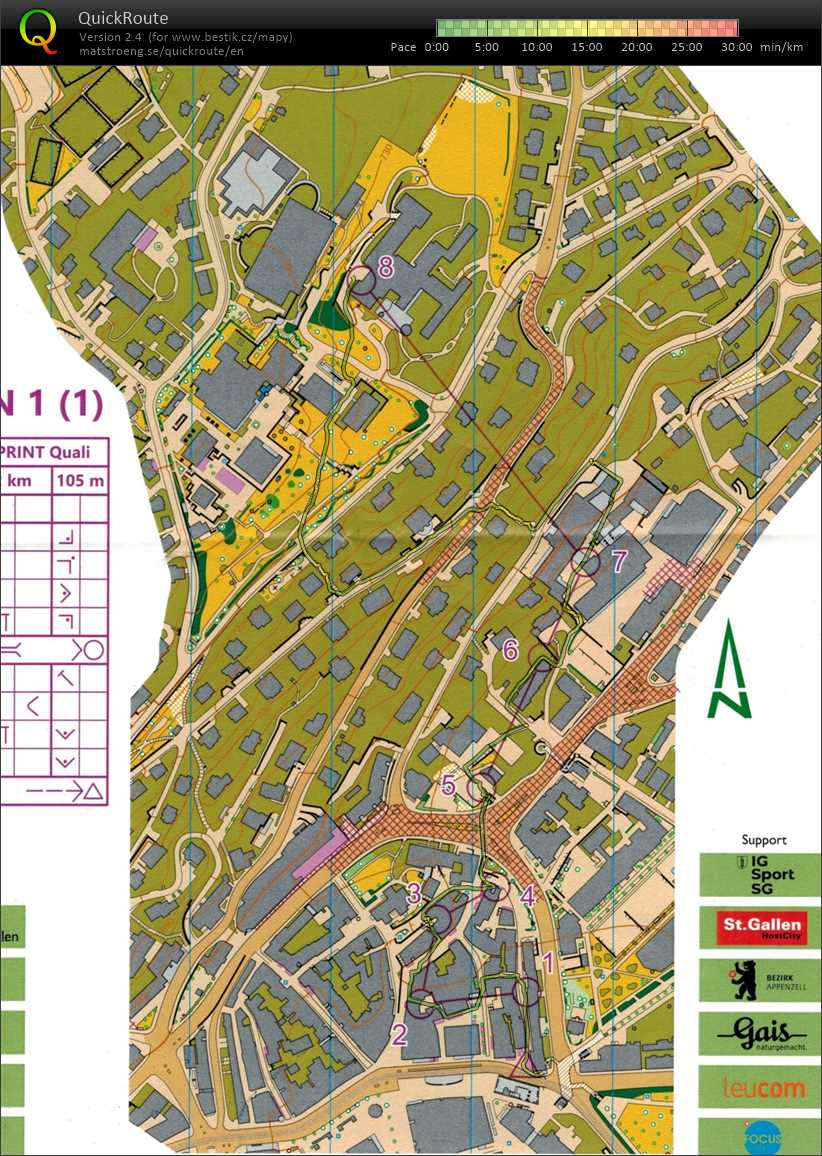 EUOC St. Gallen - sprint kvalifikace 1 (25/08/2023)