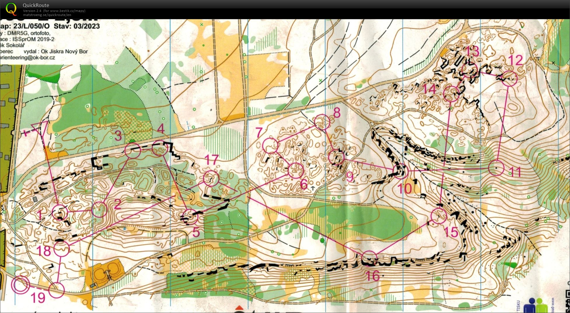 Bohemia orienteering E3 (28.07.2023)