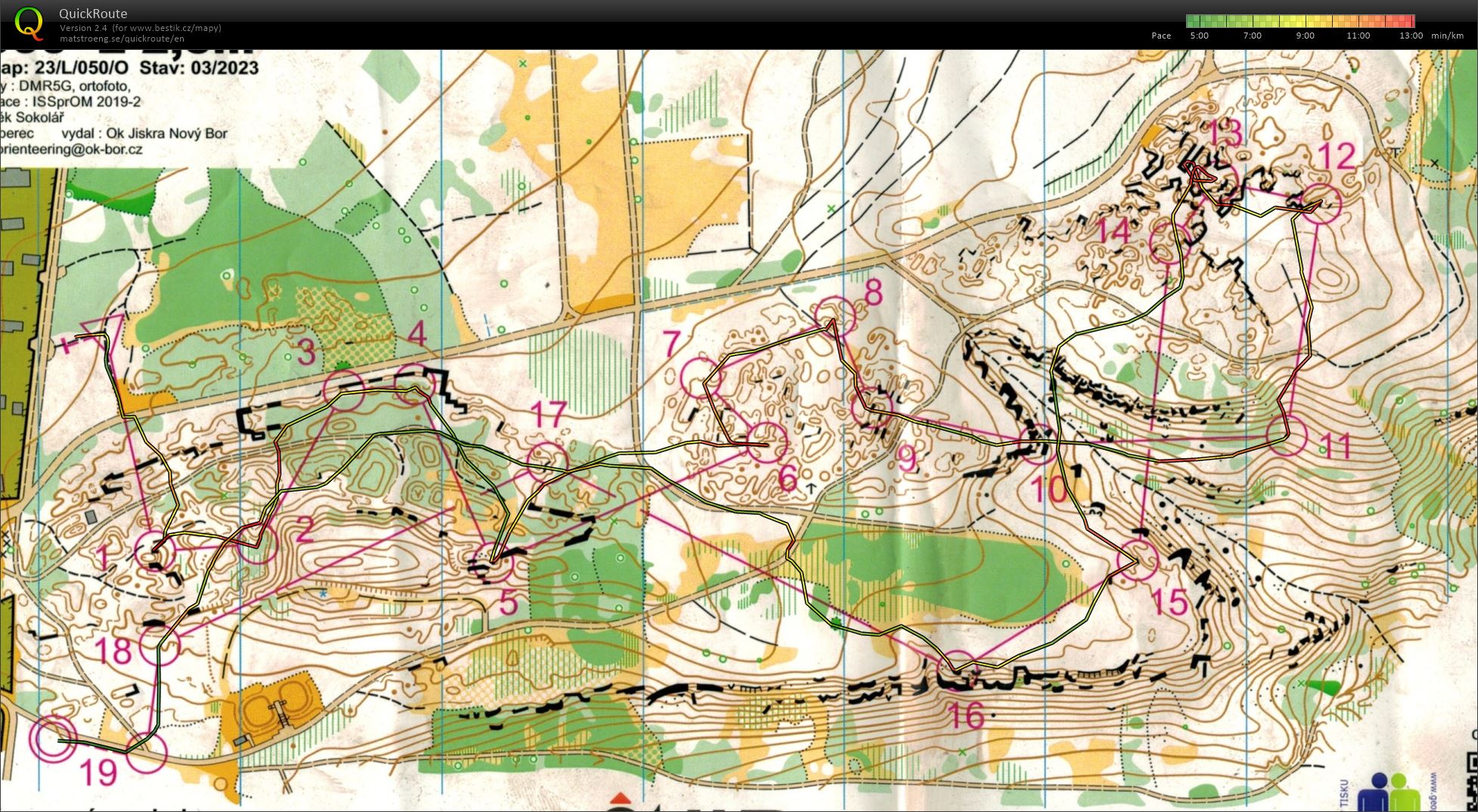 Bohemia orienteering E3 (28.07.2023)