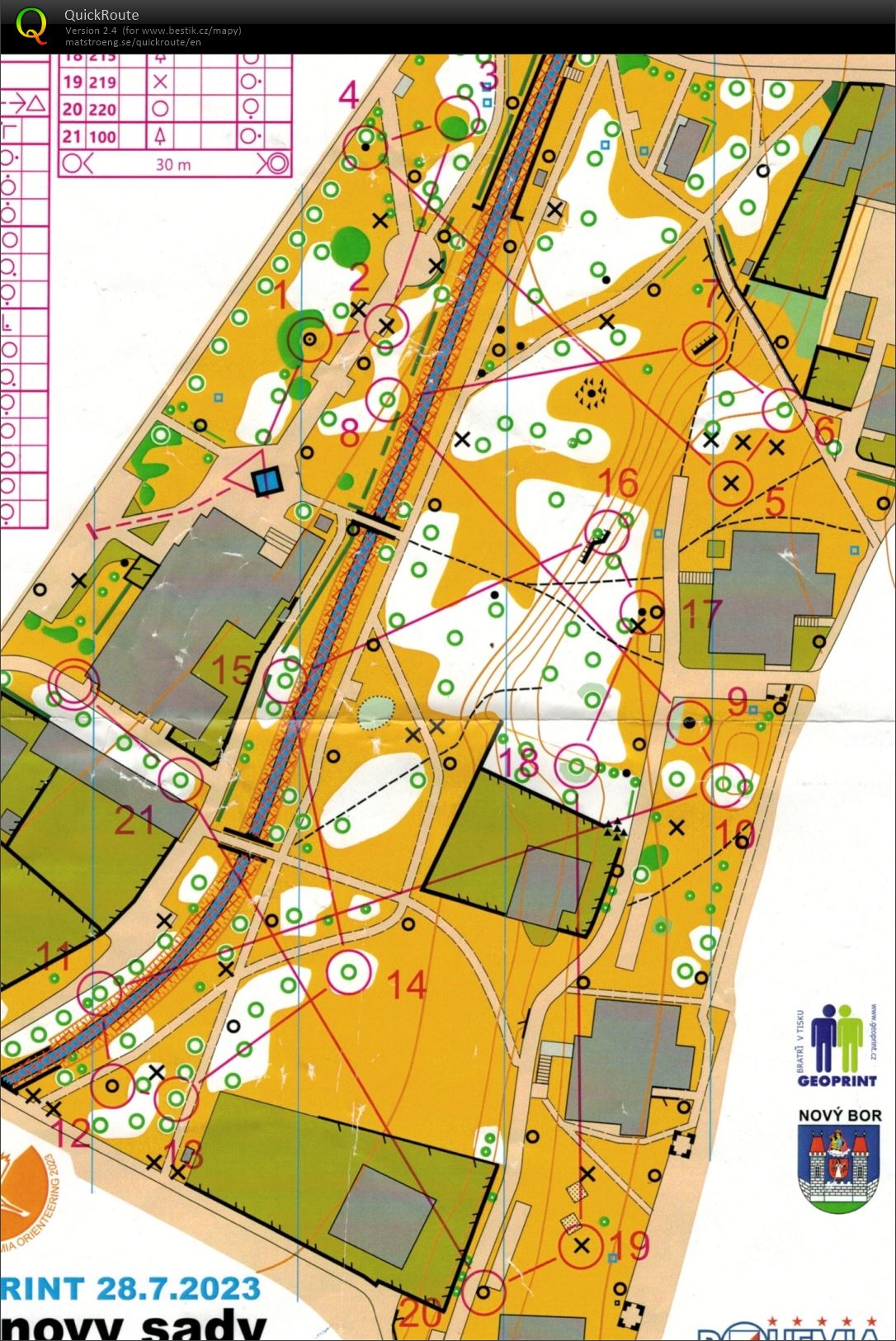 Bohemia orienteering - mikrosprint (28/07/2023)