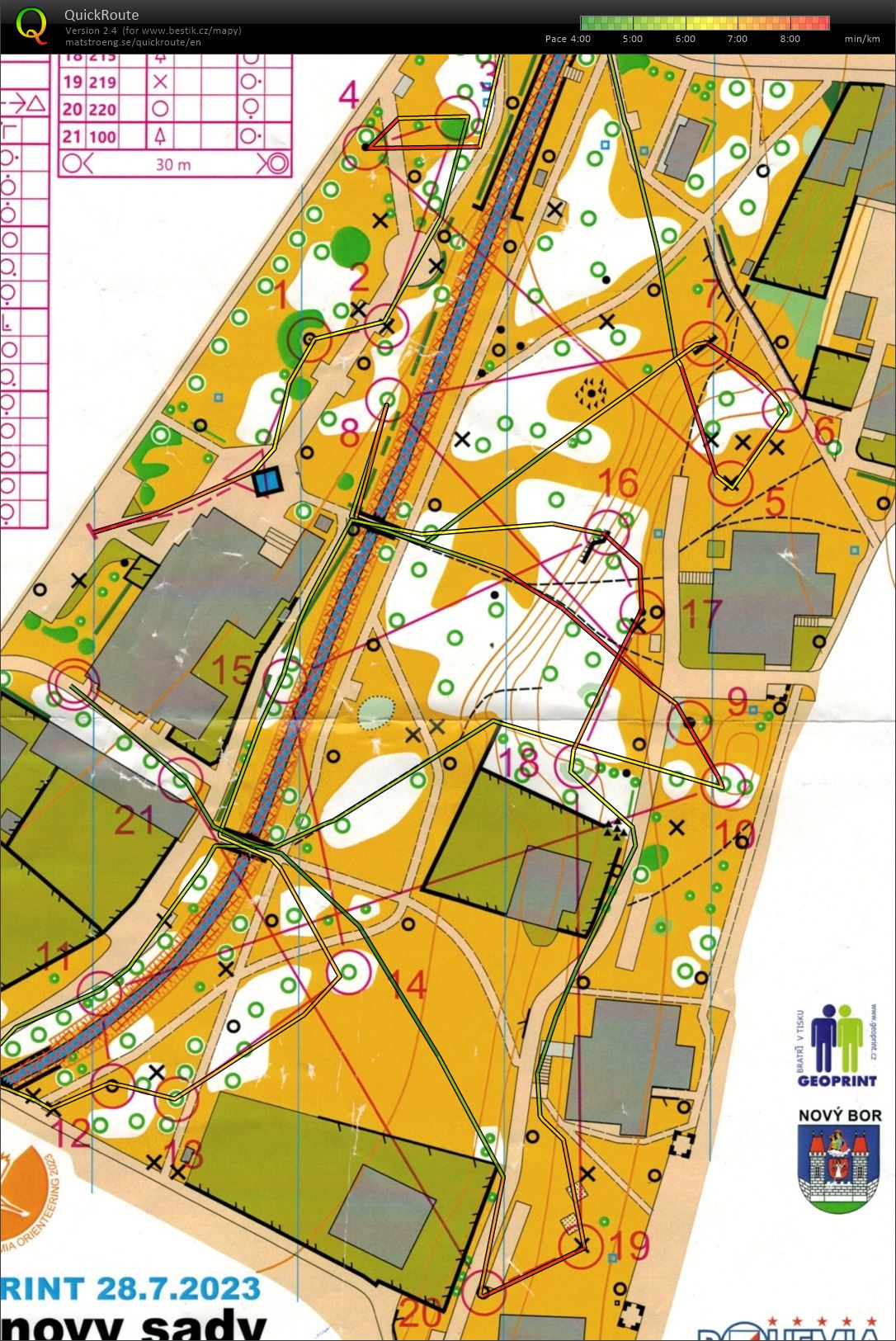 Bohemia orienteering - mikrosprint (28/07/2023)