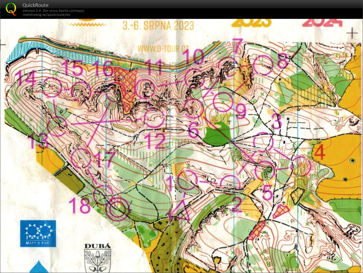 Czech O-Tour Kokořínsko E2 (04/08/2023)