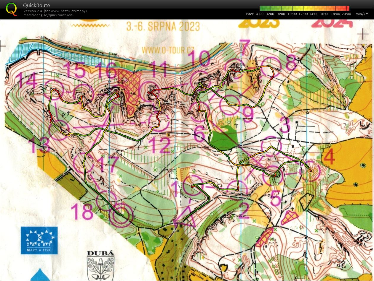 Czech O-Tour Kokořínsko E2 (04/08/2023)