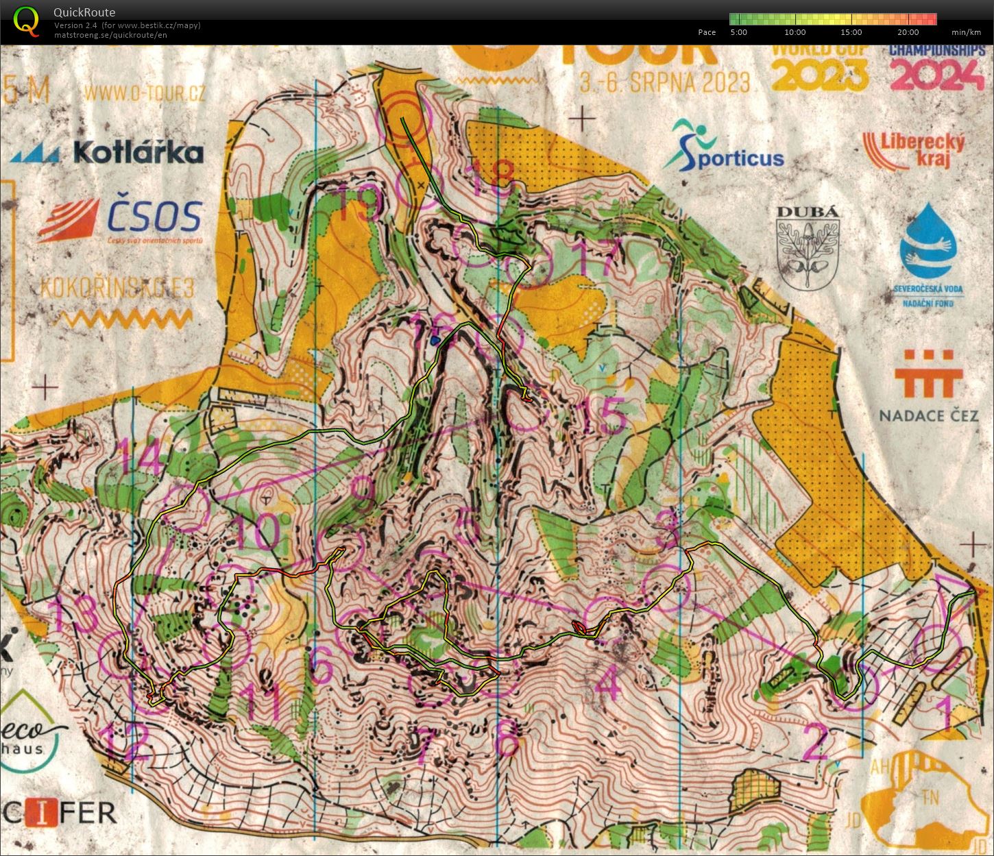 Czech O-Tour Kokořínsko E3 (05/08/2023)