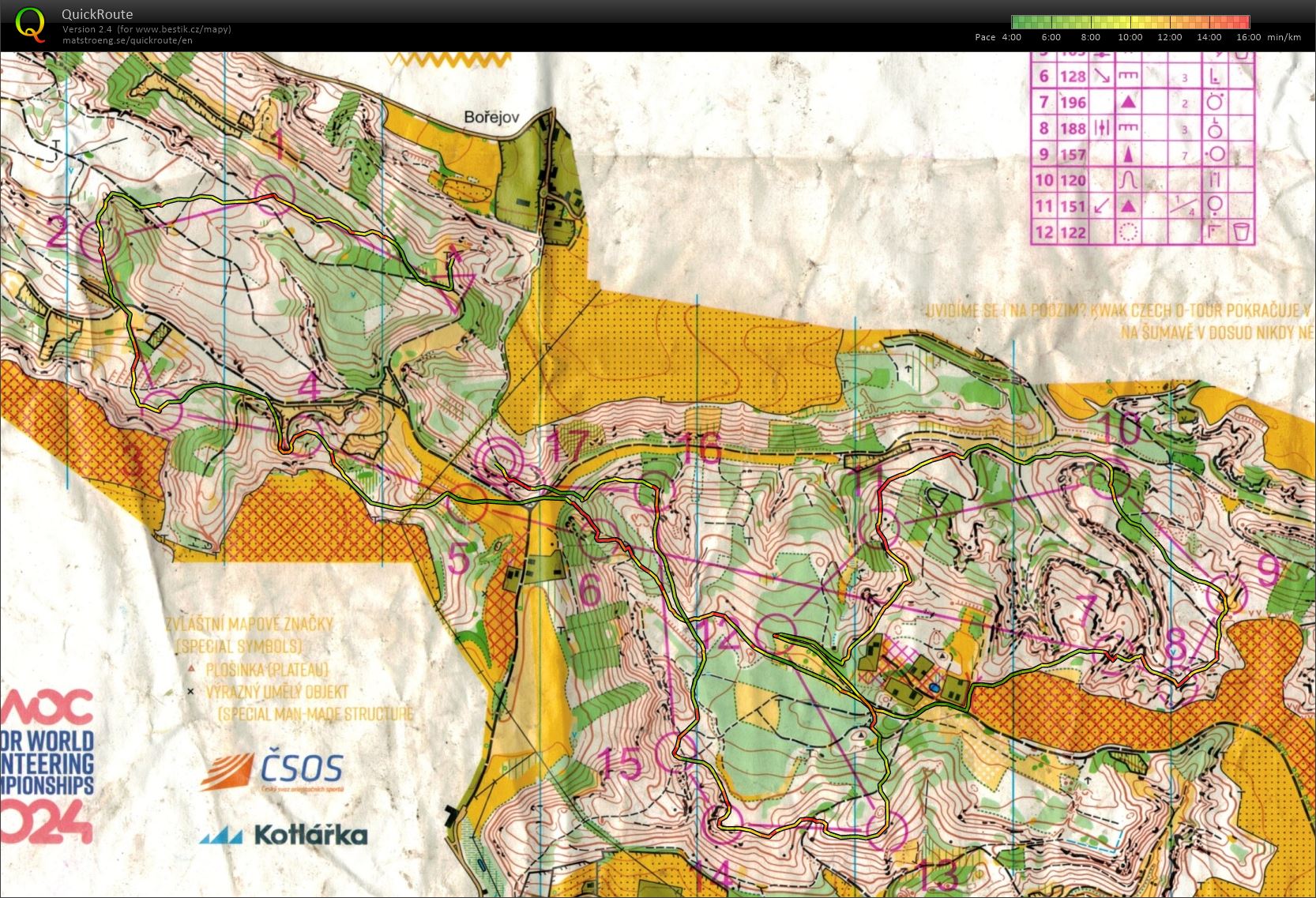 Czech O-Tour Kokořínsko E4 (06/08/2023)