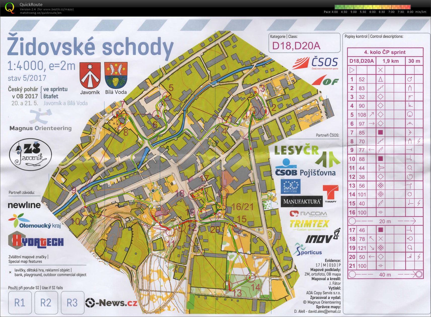 ŽA sprint Javorník (20/05/2017)