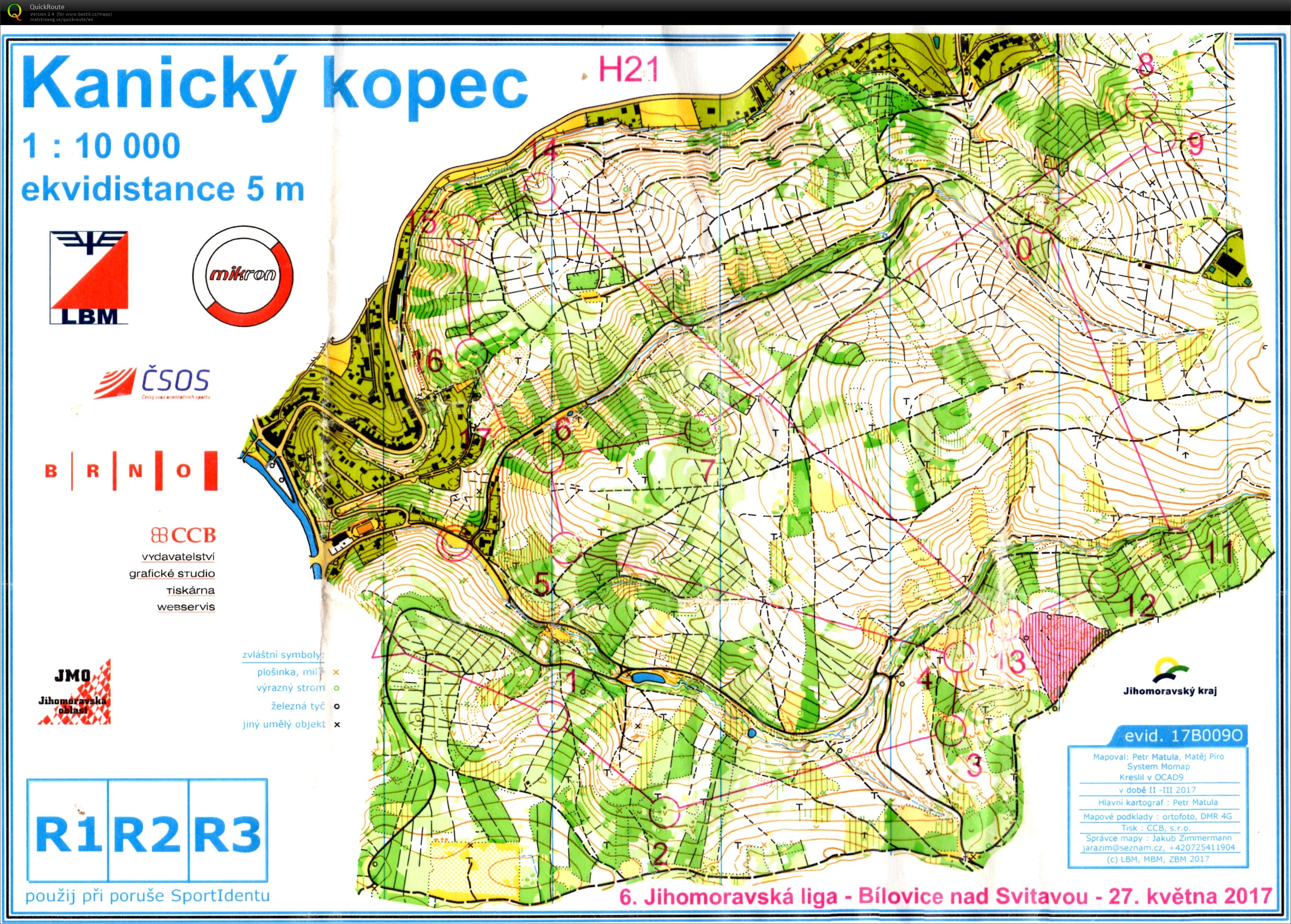 6. oblastní žebříček Jihomoravské oblasti (27/05/2017)