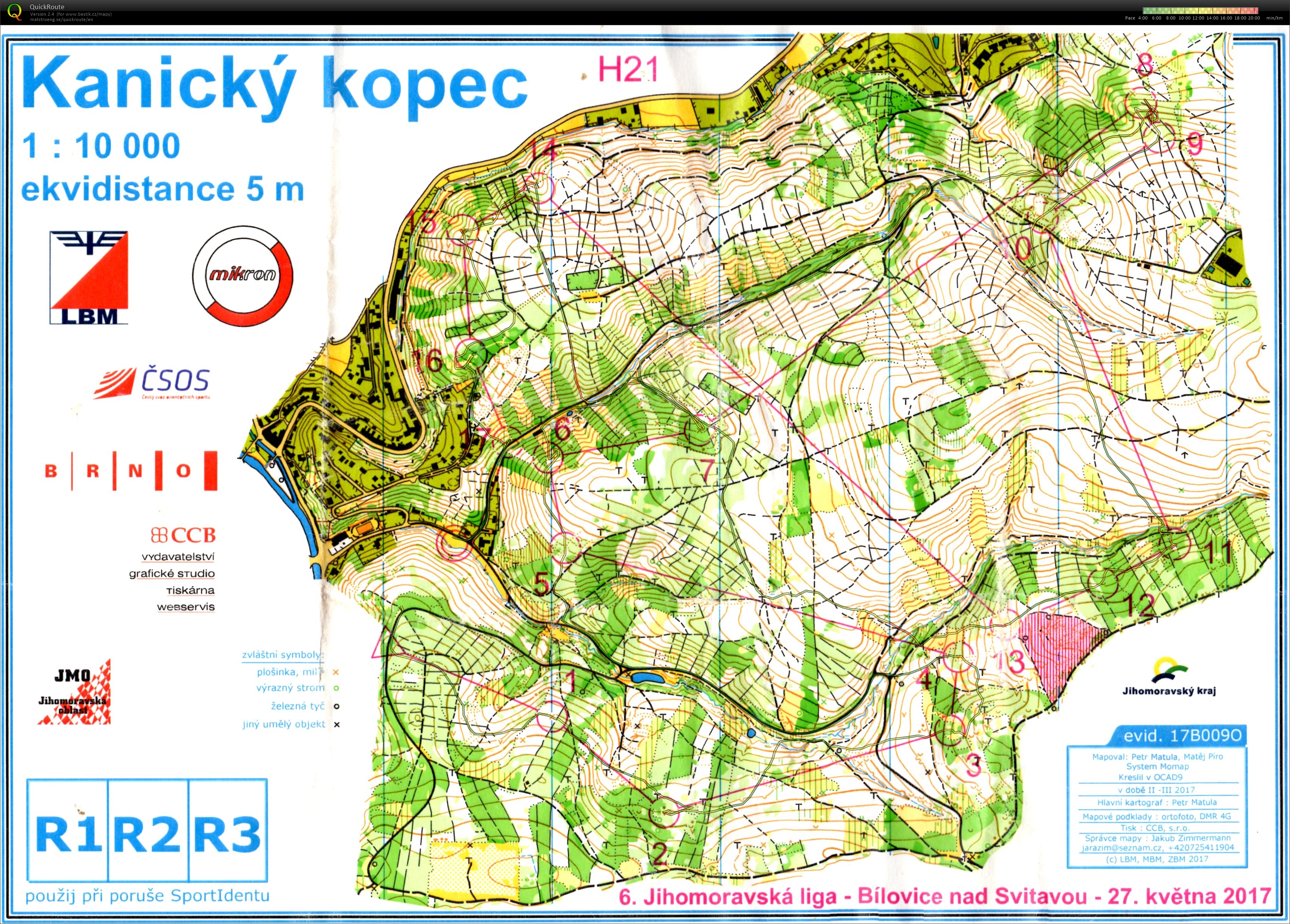 6. oblastní žebříček Jihomoravské oblasti (27/05/2017)