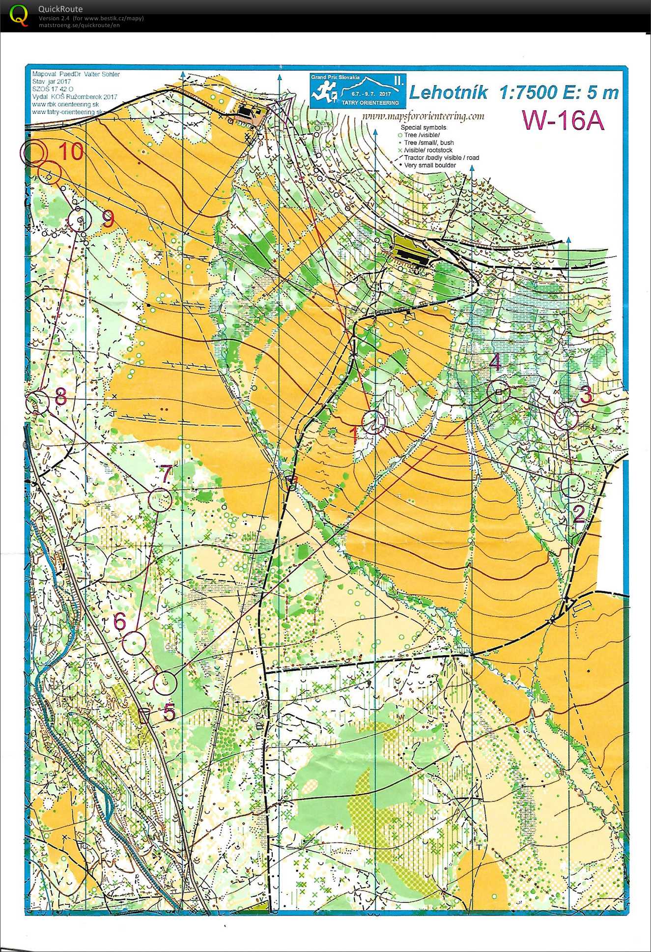 Tatry orienteering E2 (07/07/2017)