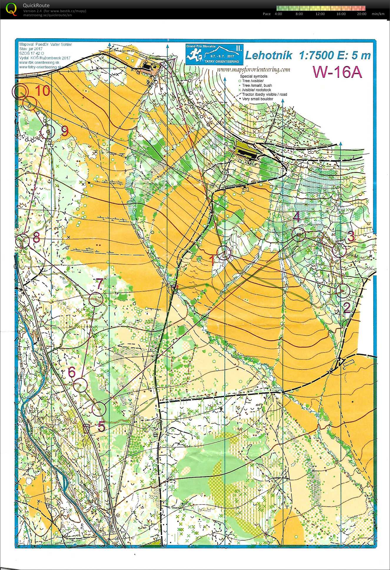 Tatry orienteering E2 (07/07/2017)