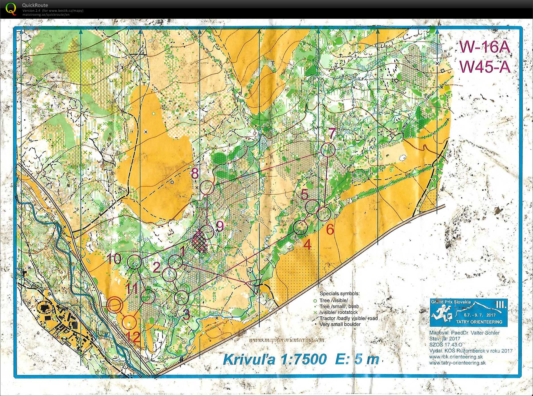 Tatry orienteering E3 (08/07/2017)