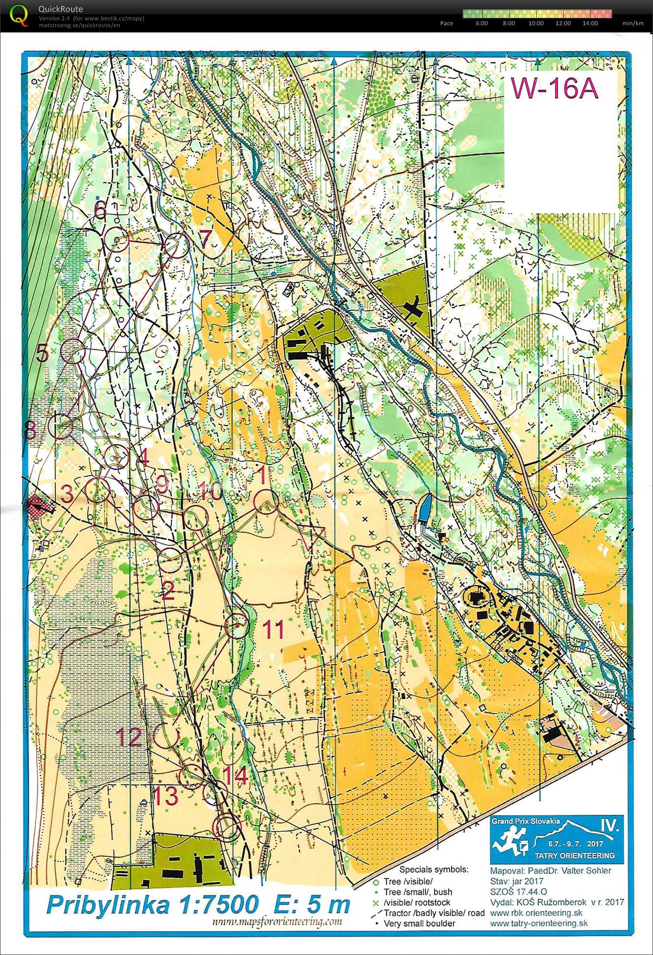 Tatry orienteering E4 (09/07/2017)
