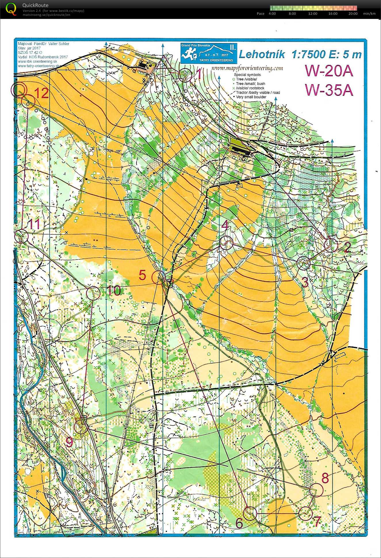 Tatry orienteering E2 (07/07/2017)