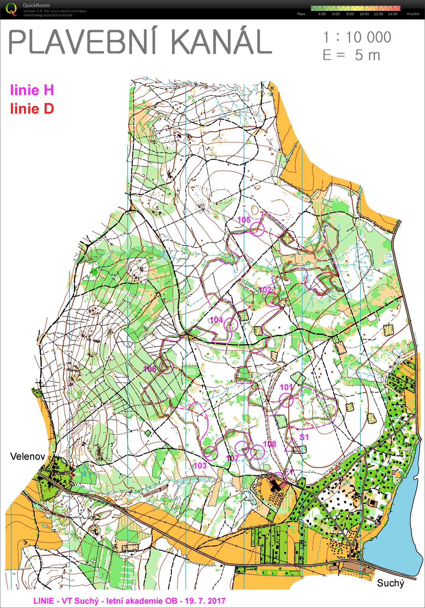 Akademie 1.den- Linie (19/07/2017)