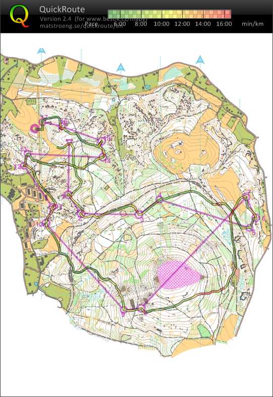 Bohemia orienteering E5 (30/07/2017)