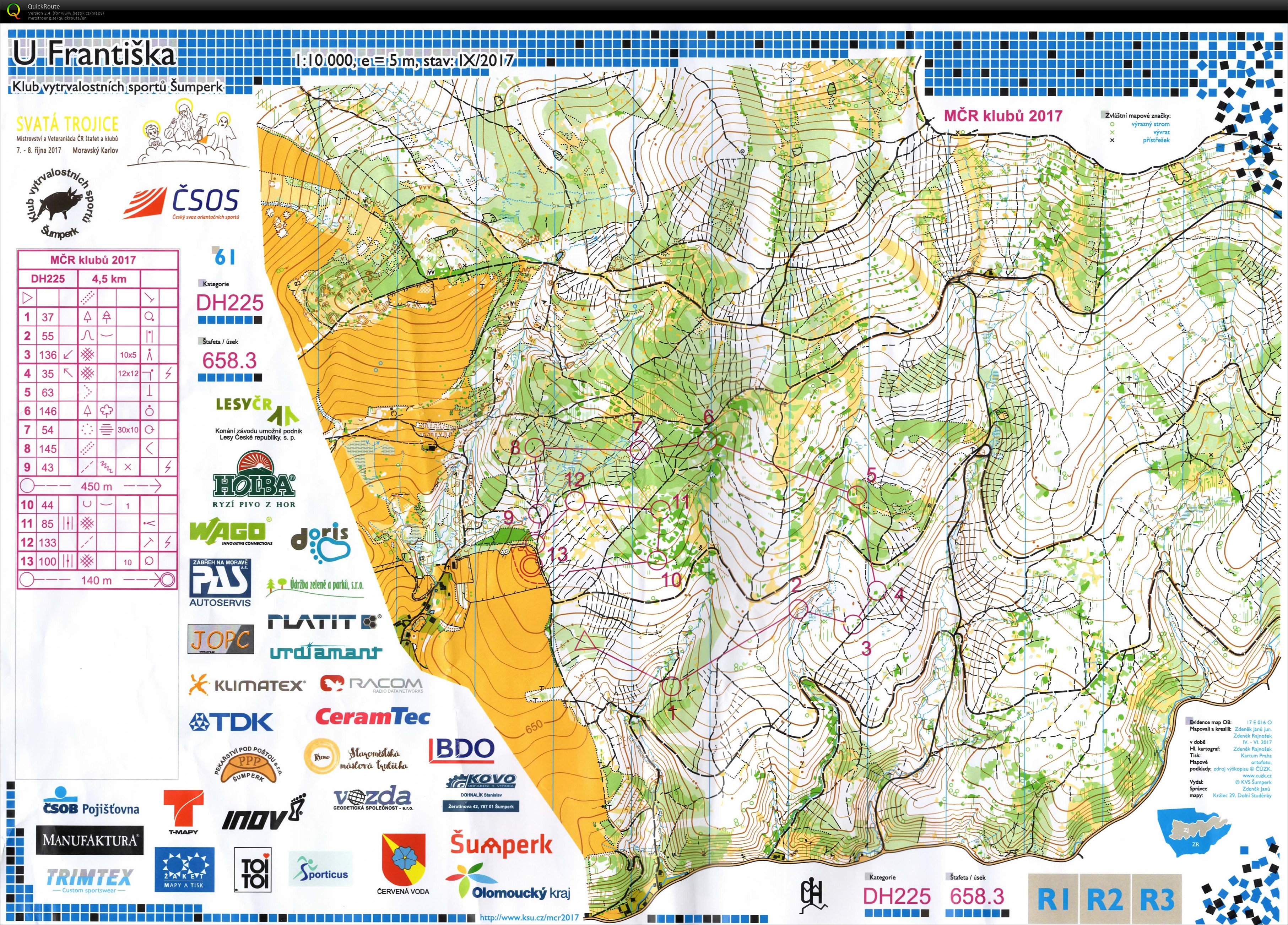 MČR družstev Moravský Karlov (08/10/2017)