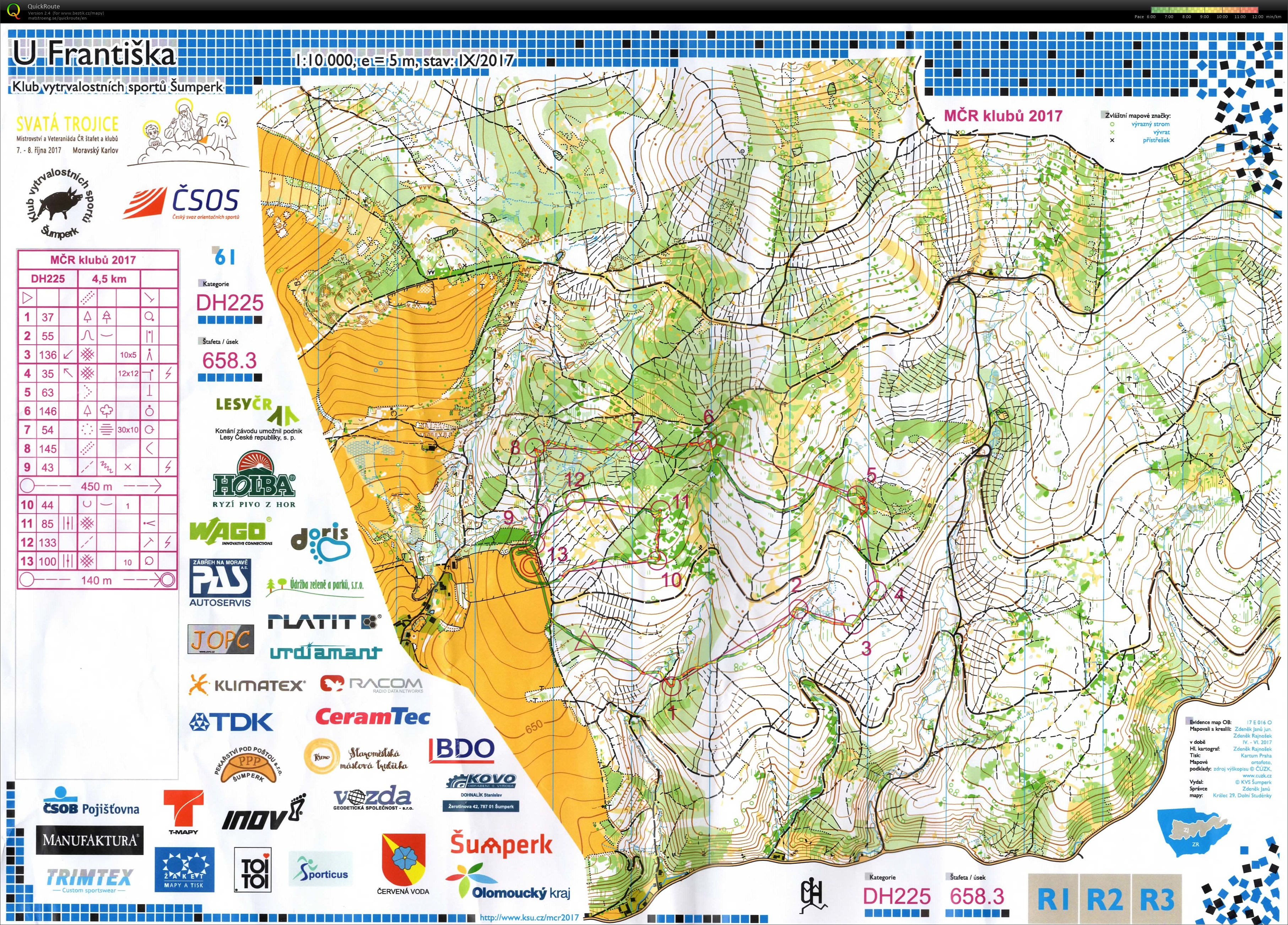 MČR družstev Moravský Karlov (08/10/2017)
