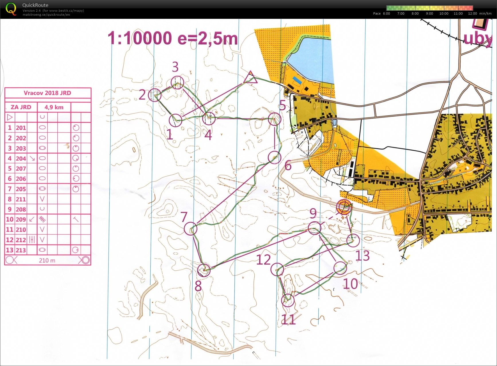 JRD Vracov - vrstevnicovka (19/01/2018)